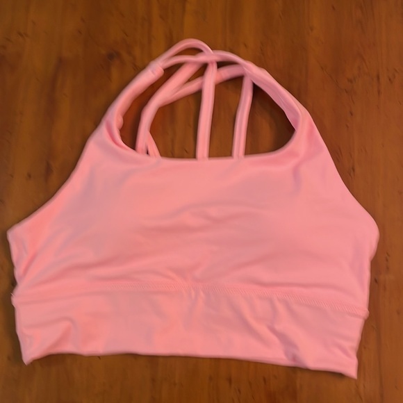 SAVVI cross cross athletic pink bra size medium - Picture 3 of 6